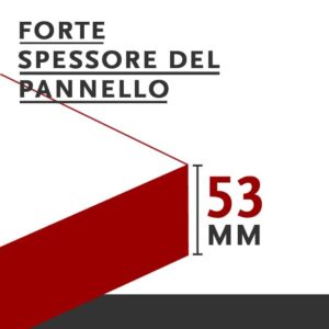 porte spessore del pannello 53mm