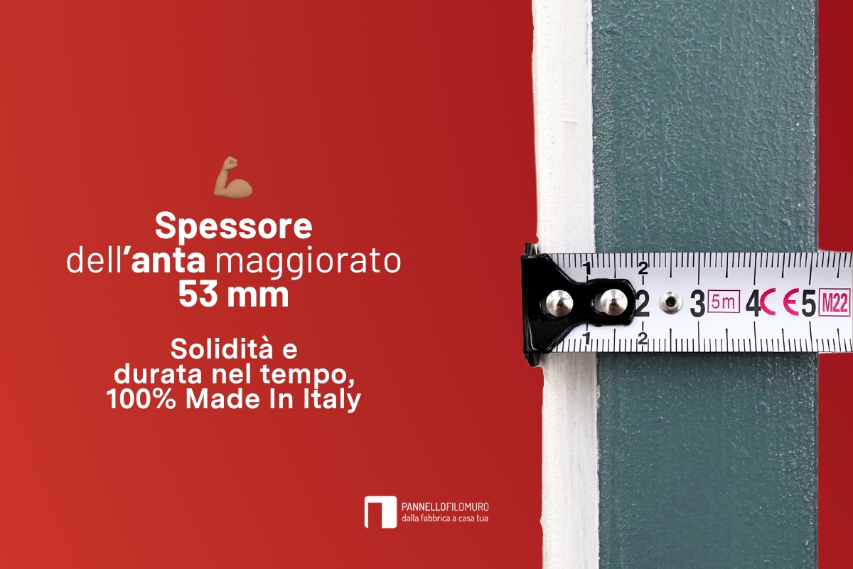 Anta per Porte Battenti Filomuro 53 mm