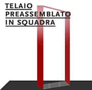 porte con telaio preassemblato in squadra