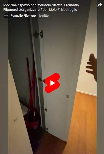 Video armadio filomuro 2 ante simmetriche - Idee Salvaspazio per Corridoio Stretto