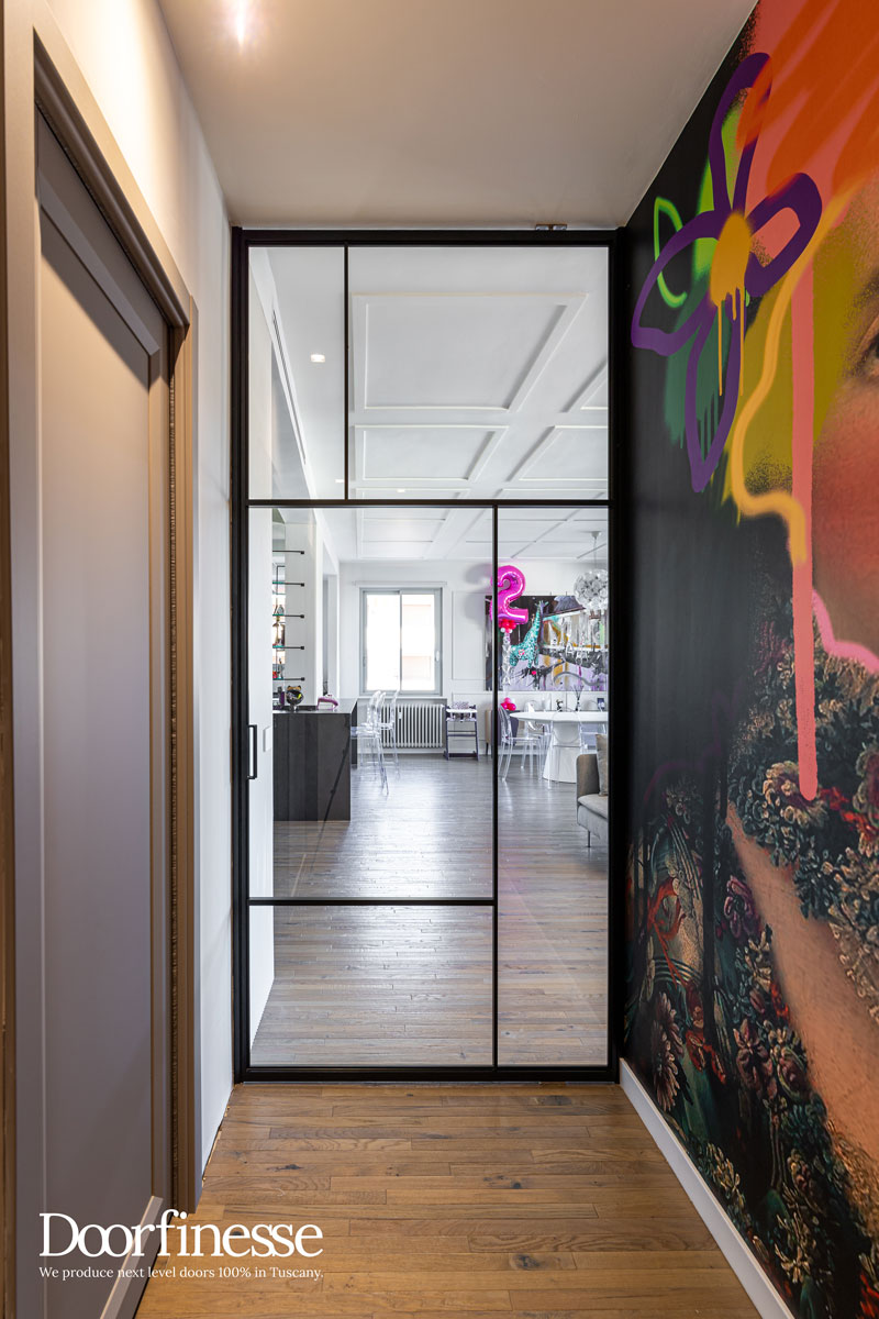 porte vetro e alluminio, porte pivot, doorfinesse, 100% made in ITALY