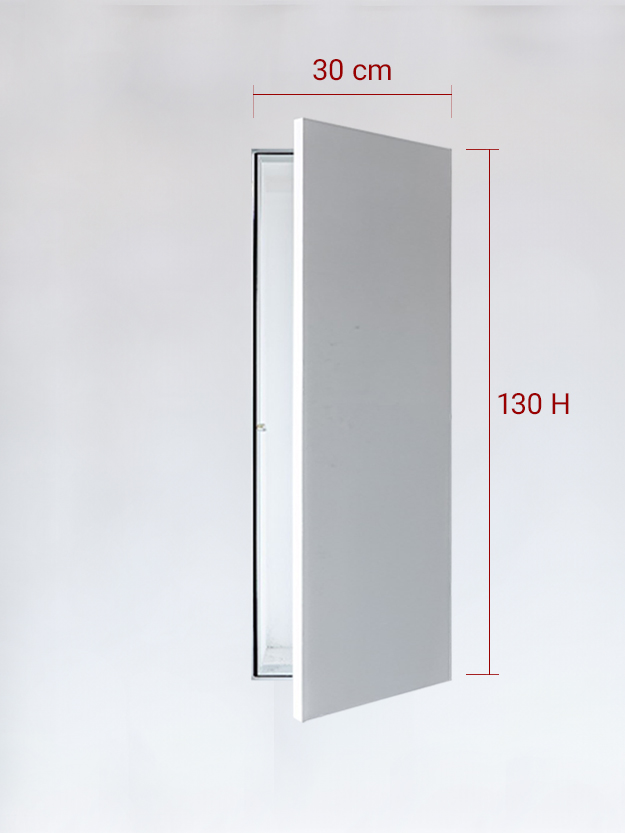 Sportello filomuro ad anta singola cm 30x130