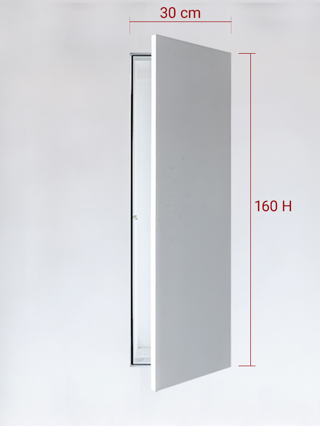 Sportello filomuro ad anta singola cm 30x160