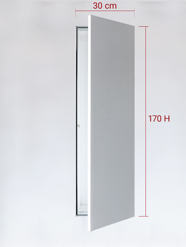 Sportello filomuro ad anta singola cm 30x170