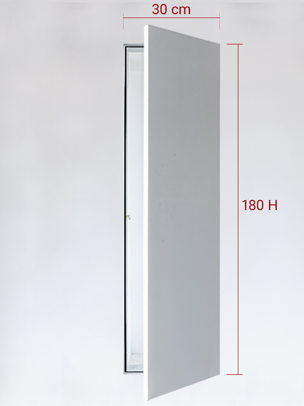 Sportello filomuro ad anta singola cm 30x180