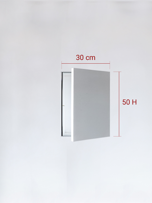 Sportello filomuro ad anta singola cm 30x50