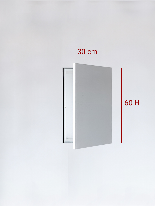 Sportello filomuro ad anta singola cm 30x60