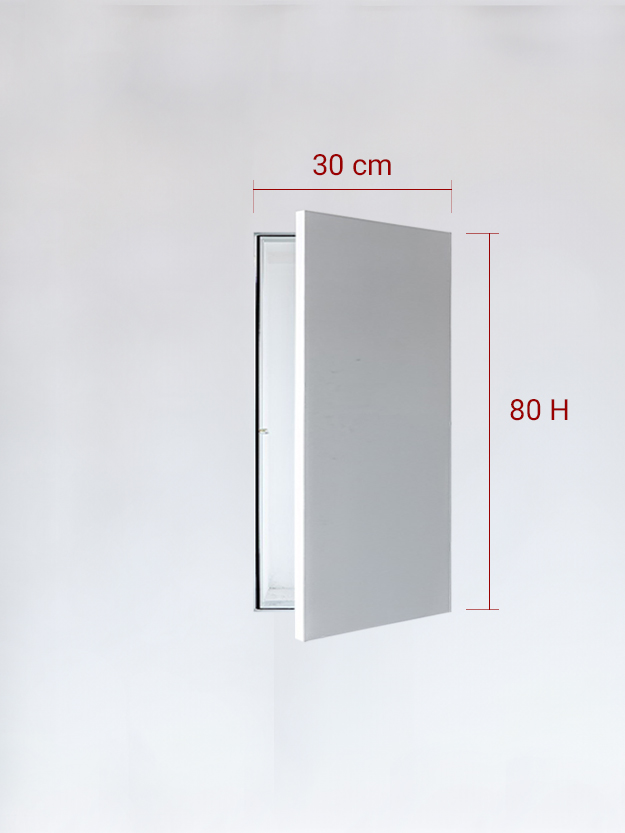 Sportello filomuro ad anta singola cm 30x80