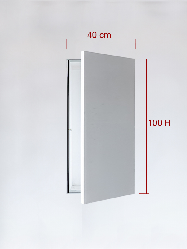 Sportello filomuro ad anta singola cm 40x100