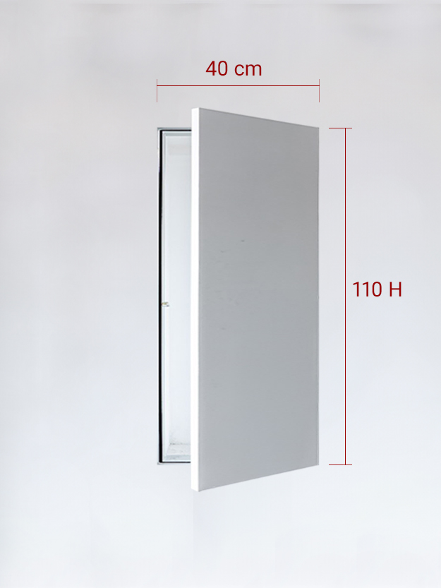 Sportello filomuro ad anta singola cm 40x110
