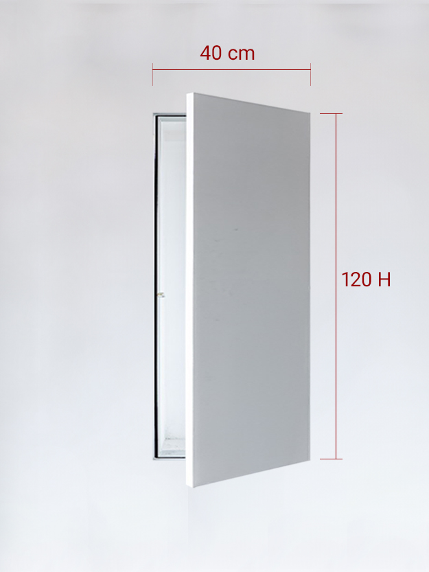 Sportello filomuro ad anta singola cm 40x120