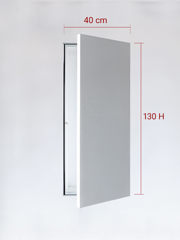 Sportello filomuro ad anta singola cm 40x130