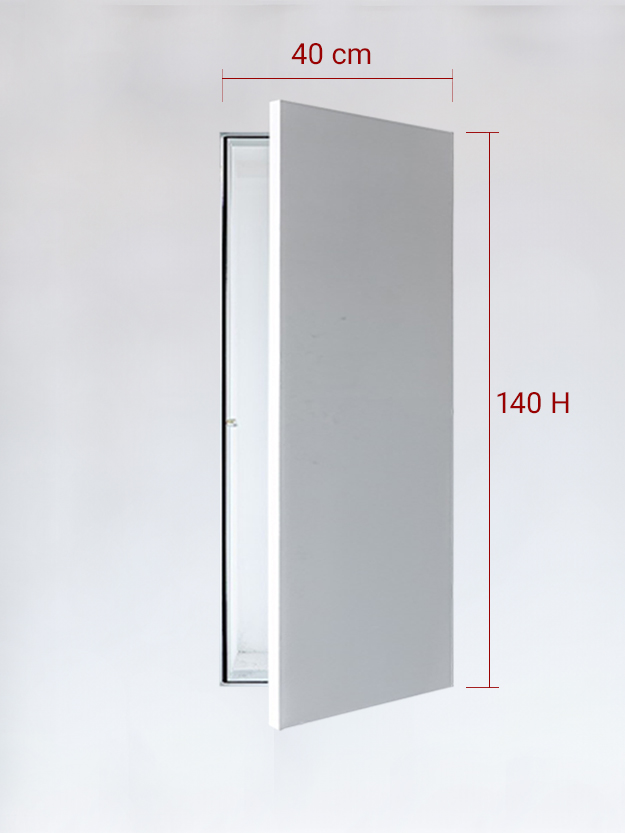 Sportello filomuro ad anta singola cm 40x140