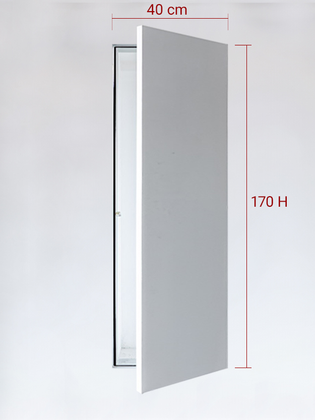 Sportello filomuro ad anta singola cm 40x170