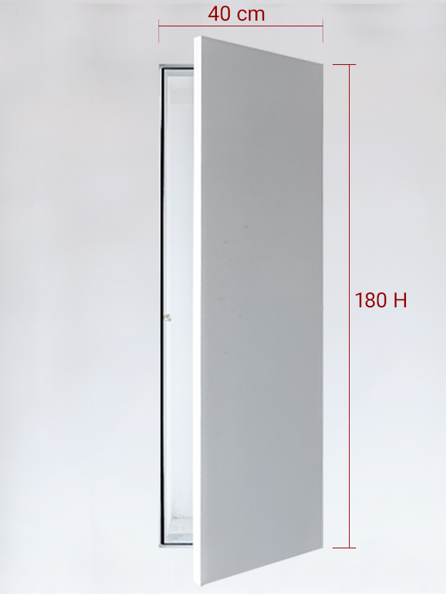 Sportello filomuro ad anta singola cm 40x180