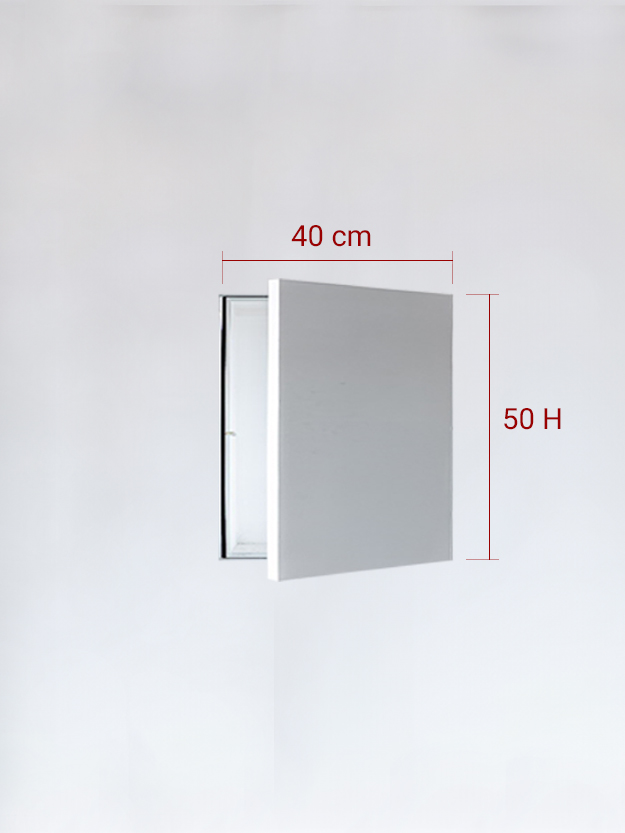 Sportello filomuro ad anta singola cm 40x50
