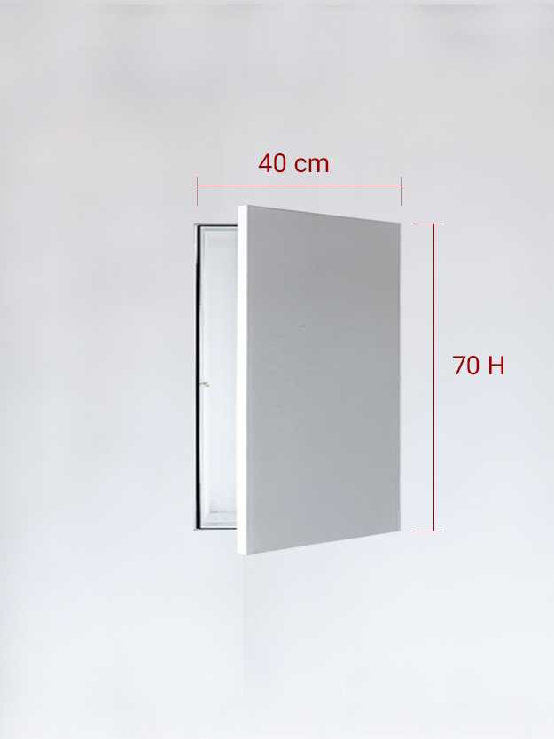 Sportello filomuro ad anta singola cm 40x70