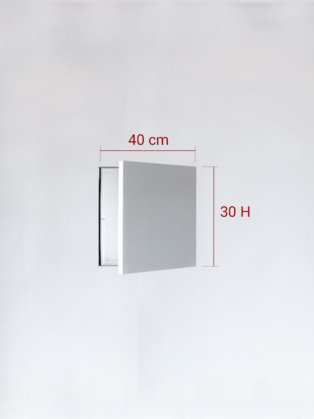 Sportello filomuro ad anta singola cm 40x30