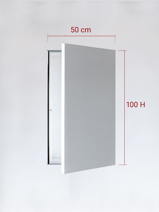 Sportello filomuro ad anta singola cm 50x100