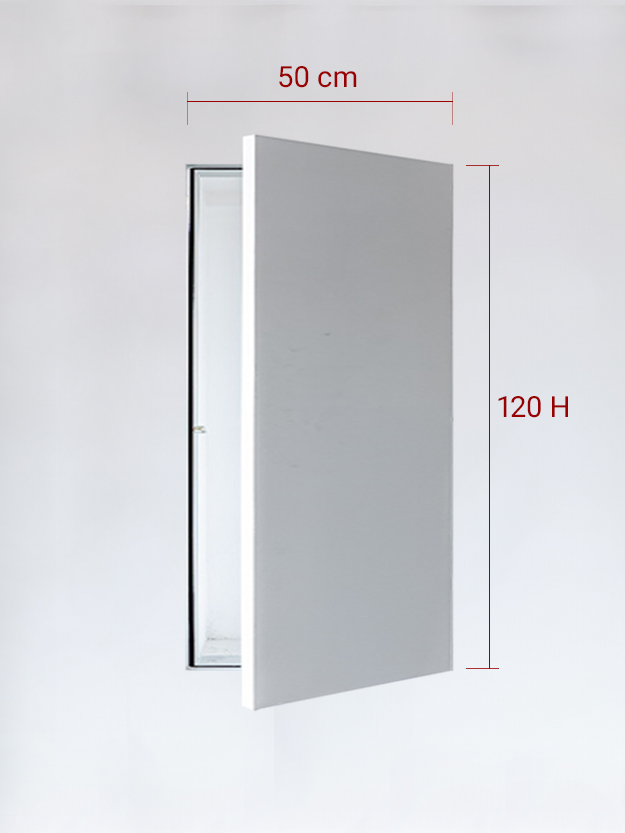 Sportello filomuro ad anta singola cm 50x120
