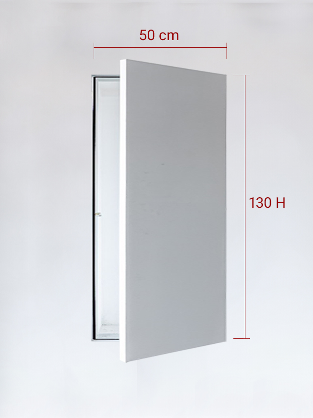 Sportello filomuro ad anta singola cm 50x130