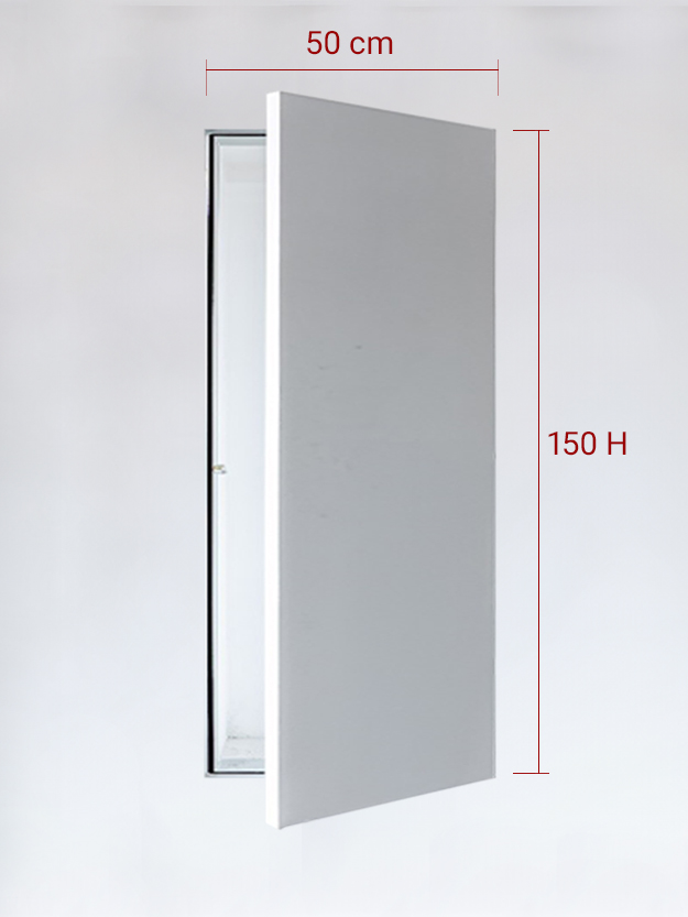 Sportello filomuro ad anta singola cm 50x150