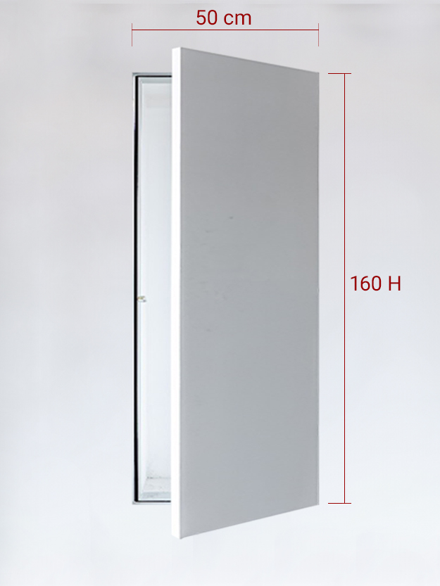 Sportello filomuro ad anta singola cm 50x160