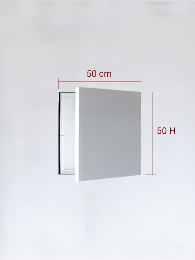 Sportello filomuro ad anta singola cm 50x50