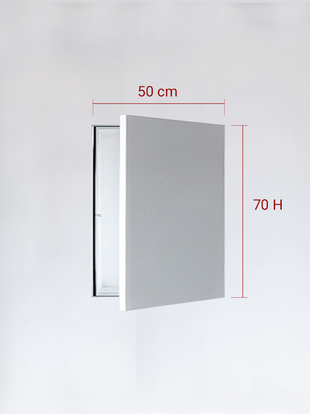 Sportello filomuro ad anta singola cm 50x70