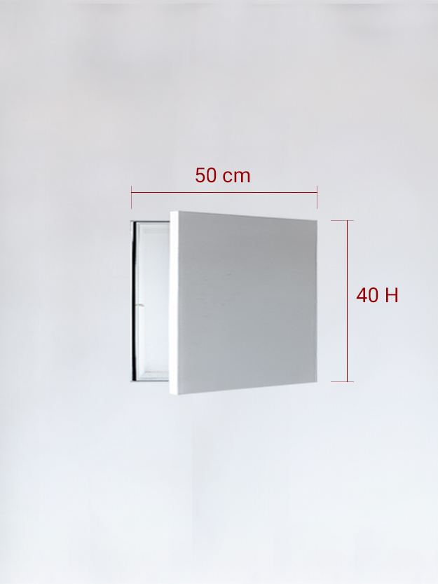 Sportello filomuro ad anta singola cm 50x40