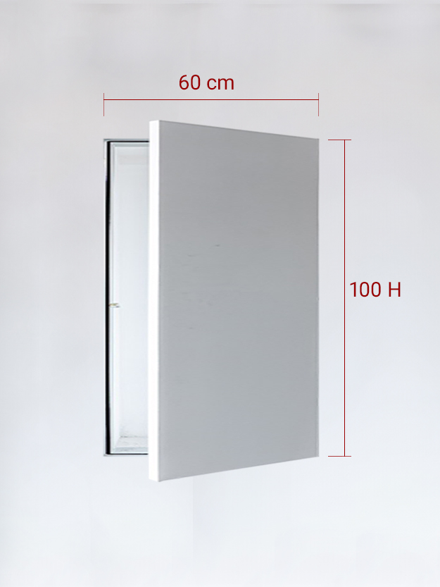 Sportello filomuro ad anta singola cm 60x100