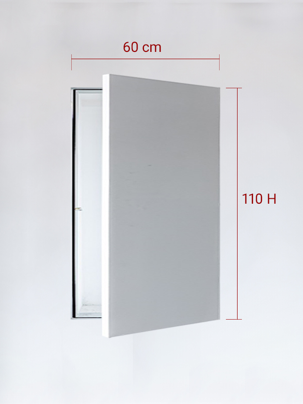 Sportello filomuro ad anta singola cm 60x110
