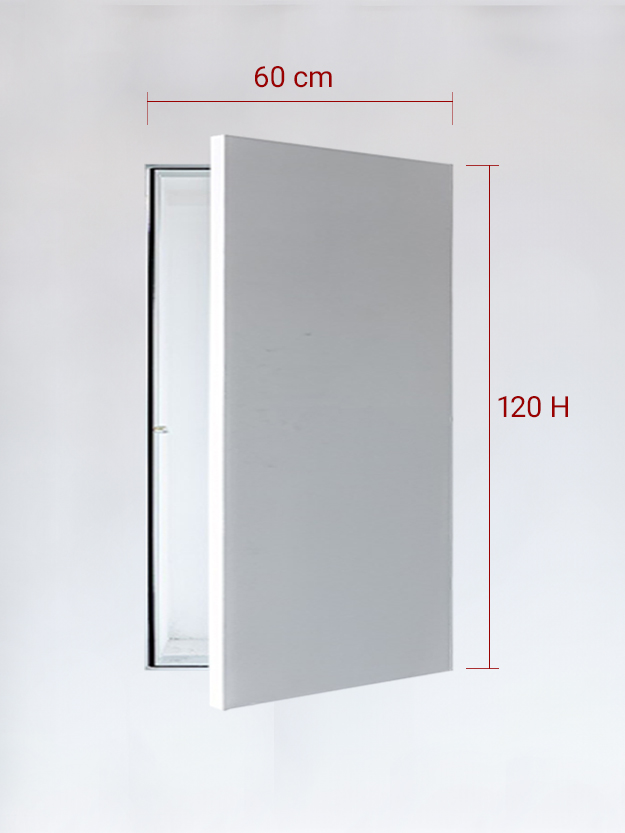 Sportello filomuro ad anta singola cm 60x120