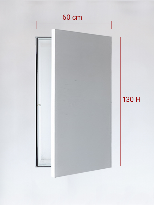 Sportello filomuro ad anta singola cm 60x130