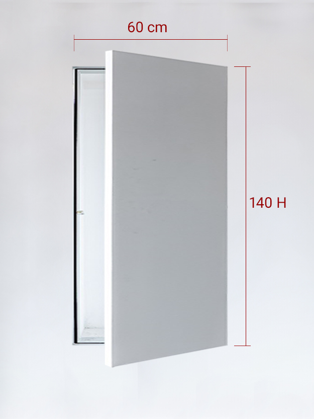 Sportello filomuro ad anta singola cm 60x140