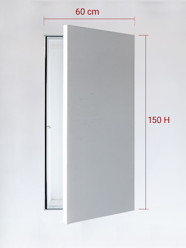 Sportello filomuro ad anta singola cm 60x150