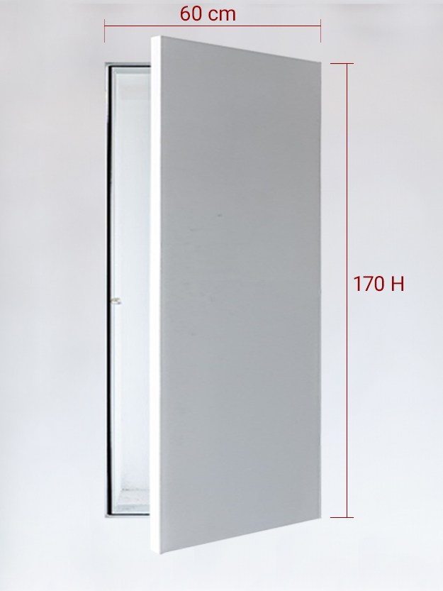 Sportello filomuro ad anta singola cm 60x170