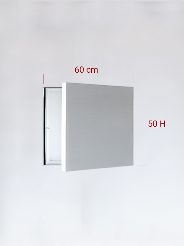 Sportello filomuro ad anta singola cm 50x50