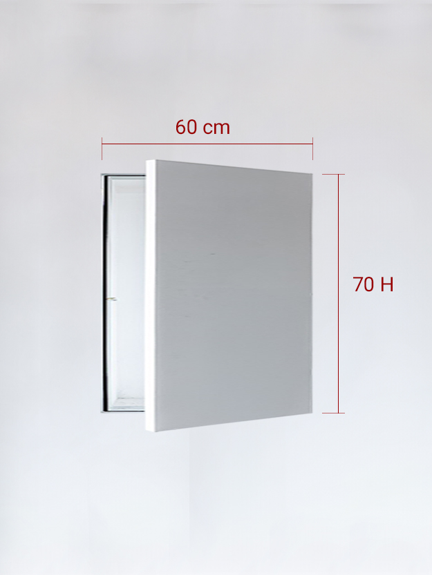 Sportello filomuro ad anta singola cm 60x70