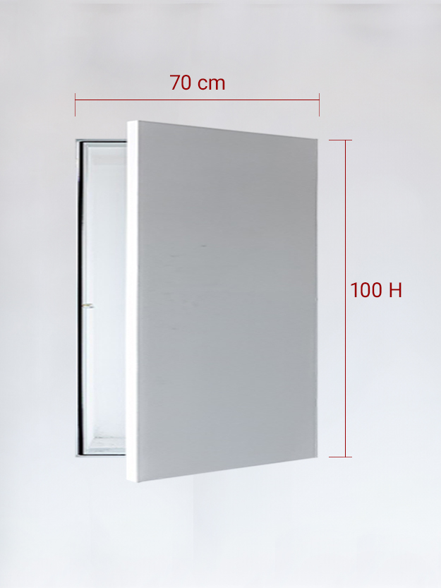 Sportello filomuro ad anta singola cm 70x100