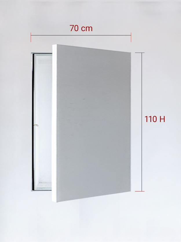 Sportello filomuro ad anta singola cm 70x110