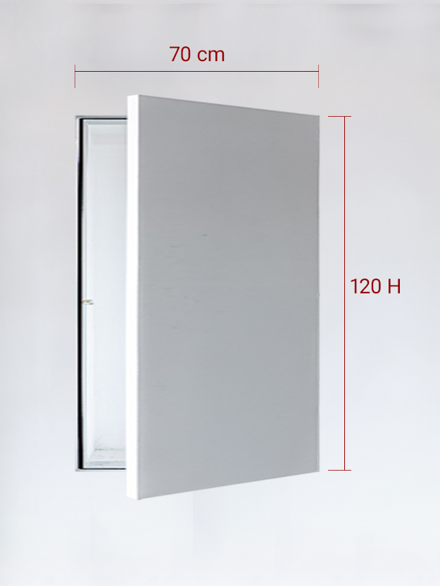 Sportello filomuro ad anta singola cm 70x120