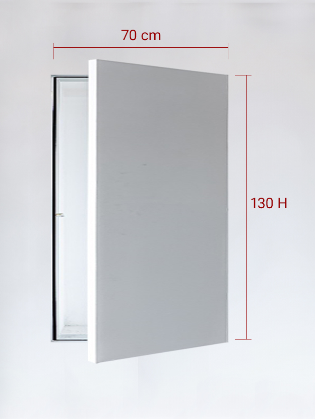 Sportello filomuro ad anta singola cm 70x130