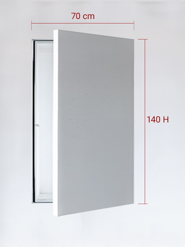 Sportello filomuro ad anta singola cm 70x140