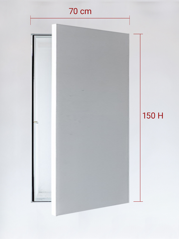 Sportello filomuro ad anta singola cm 70x150