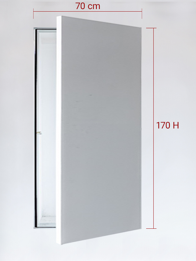 Sportello filomuro ad anta singola cm 70x170