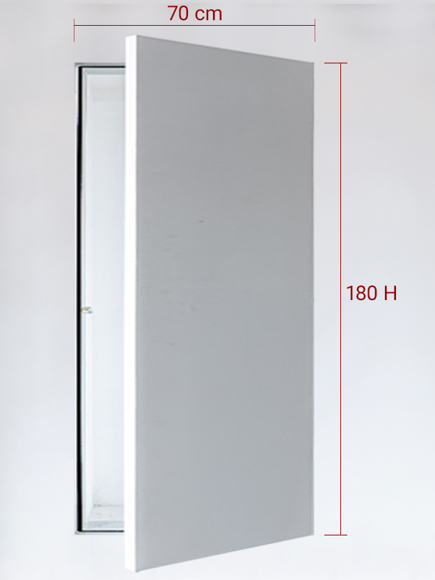 Sportello filomuro ad anta singola cm 70x180