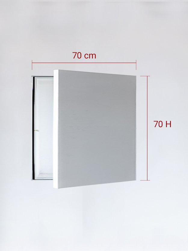 Sportello filomuro ad anta singola cm 70x70