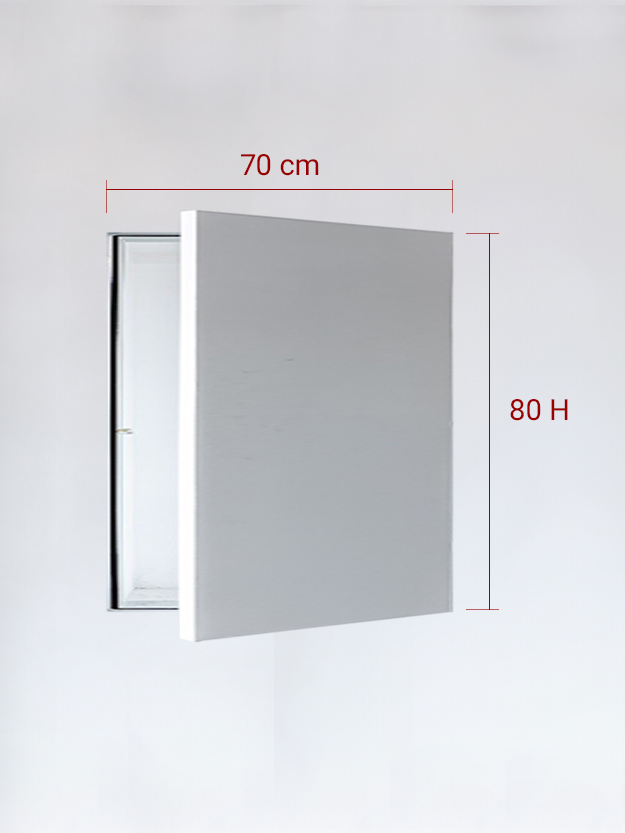 Sportello filomuro ad anta singola cm 70x80