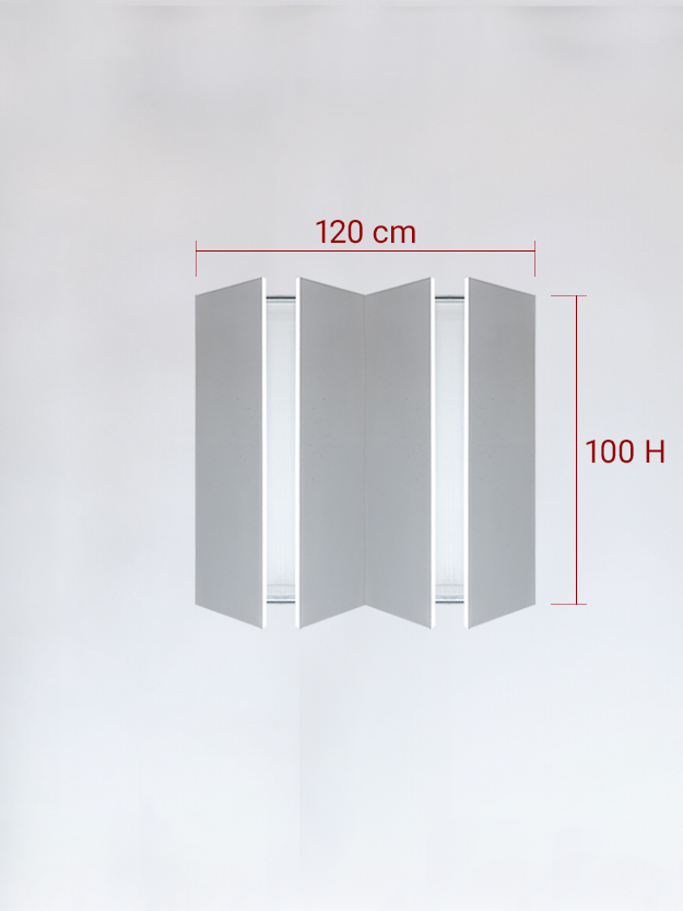 sportello filomuro a 4 ante cm 120x100